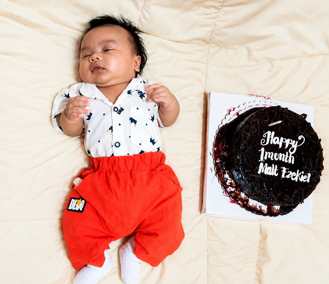 Sean Kyle with cake
